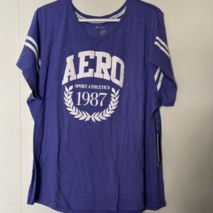Aero Women's Purple Sport Athletics Top